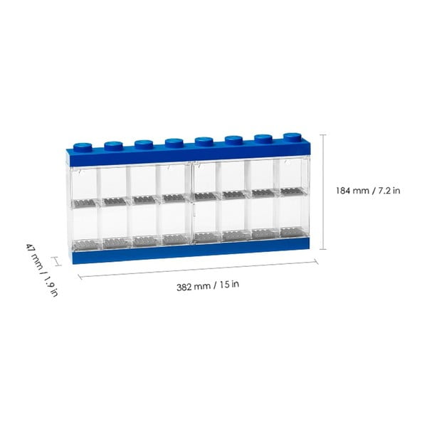 Modra zbirateljska škatla za 16 minifiguric LEGO®-image-1