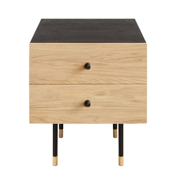 Nočna omarica v hrastovem dekorju v naravni barvi Jugend – Woodman