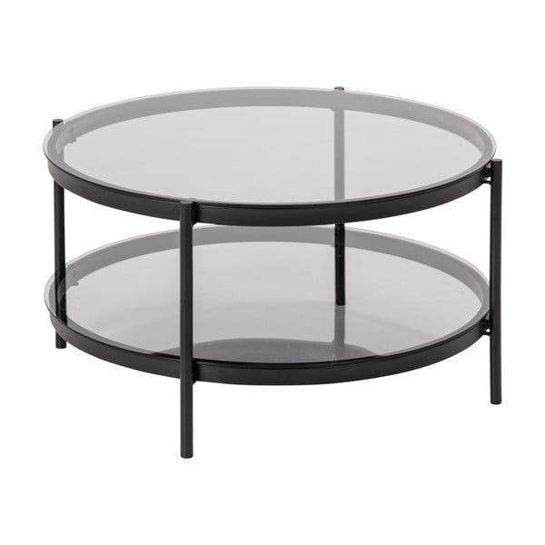 Okrogla mizica s stekleno ploščo ø 79 cm Bayonne - Actona-image-4