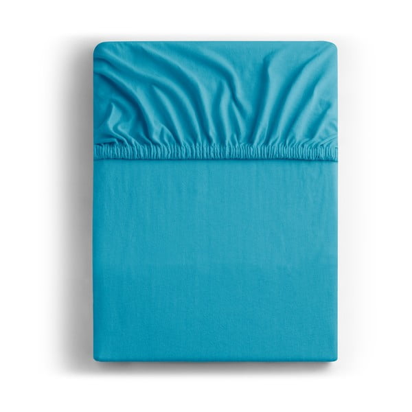 Modra napenjalna rjuha iz jerseyja 90x200 cm Amber – Restilo