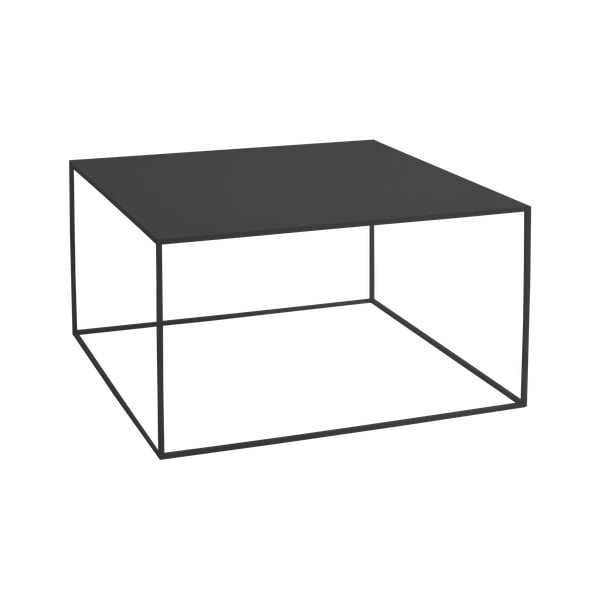 Črna kavna mizica CustomForm Tensio, 80 x 80 cm