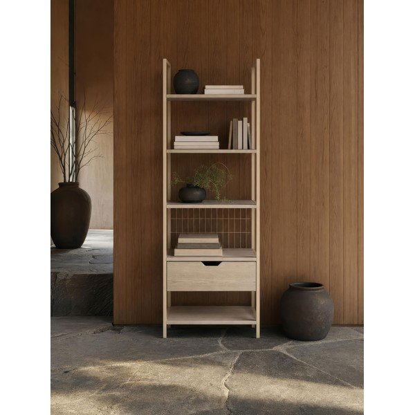Kremno bel jeklen regal 60x179,5x40 cm Amara – Marckeric-image-1