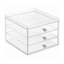 Prozoren organizator s 3 predali iDesign Wers, višina 13 cm