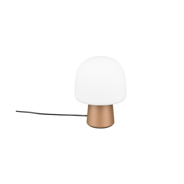 Namizna svetilka v belo-bronasti barvi s steklenim senčnikom (višina 27 cm) Steen - Trio-image-4