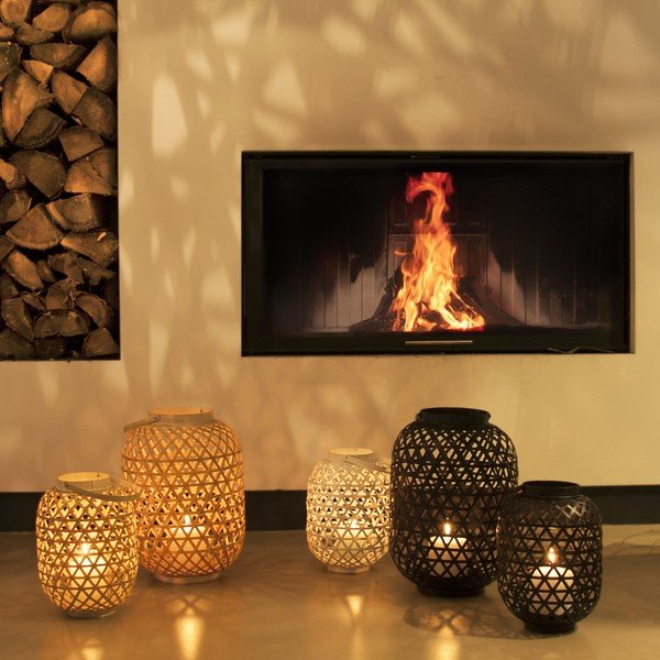 Črna svetilka Present Time Lattice, višina 27 cm-image-3