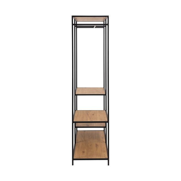 Odprta garderobna omara v hrastovem dekorju 122x174 cm Seaford – Actona-image-3