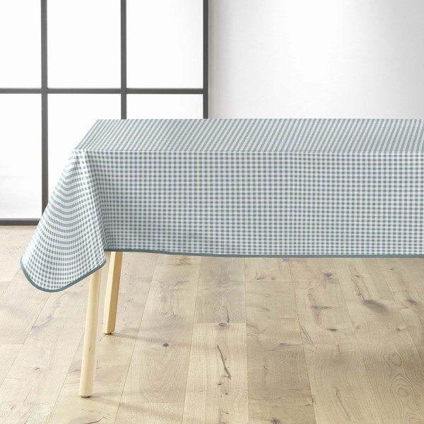 Povoščen namizni prt 160x160 cm Mini Vichy – douceur d'intérieur-image-1