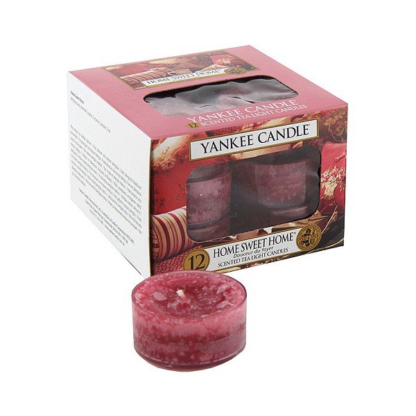 Komplet 12 dišečih sveč Yankee Candle Sweet Home, čas gorenja 4 - 6 ur