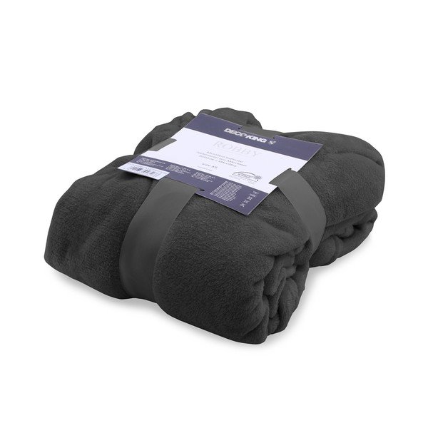 Temno siv unisex kopalni plašč iz mikrovlaken DecoKing Robby, velikost XL-image-2