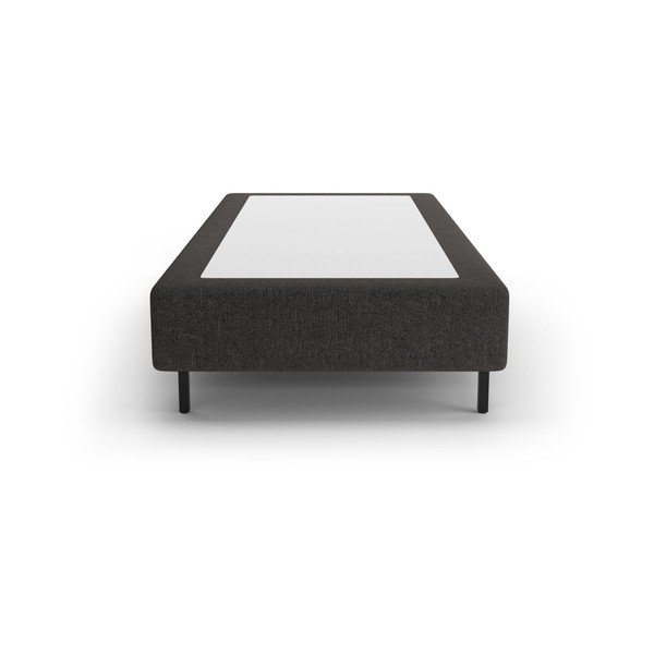 Črna oblazinjena postelja brez vzglavja 90x200 cm Whale – Micadoni -image-2