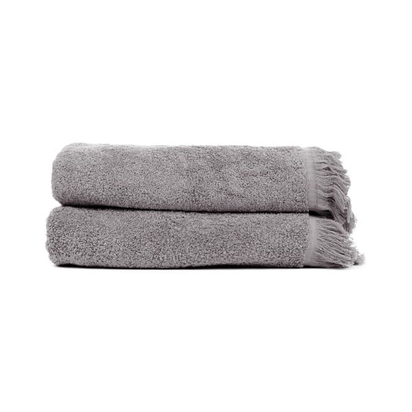 2-delni komplet antracitno sivih brisač iz 100 % bombaža Bonami Selection, 50 x 90 cm