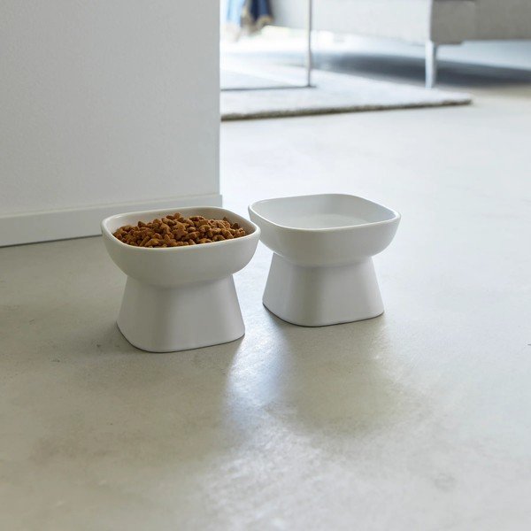 Keramična posoda za hrano za hišne ljubljenčke Tower – YAMAZAKI-image-2