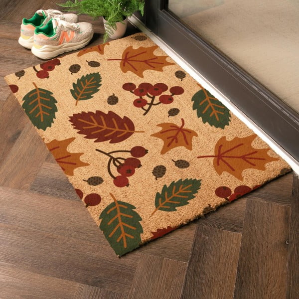 Predpražnik iz kokosovih vlaken 40x60 cm Autumn Leaves – Artsy Doormats-image-1