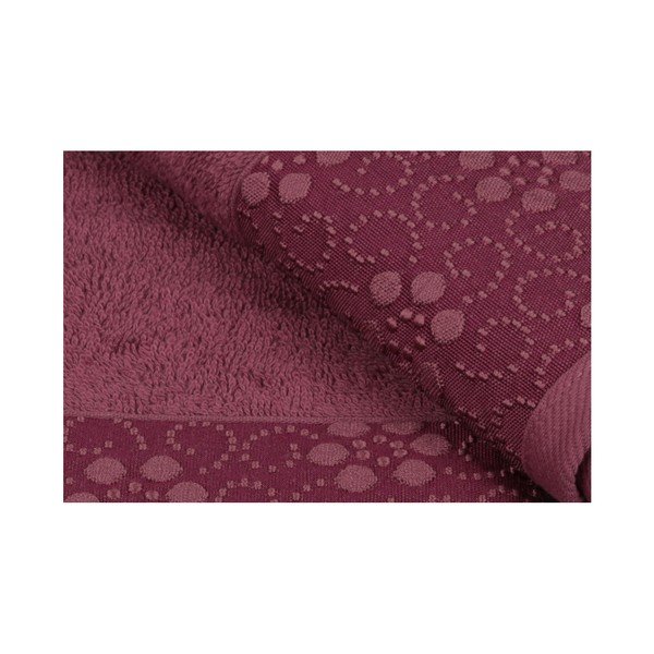 Komplet 2 temno rdečih brisač iz čistega bombaža Grande, 50 x 90 cm-image-3