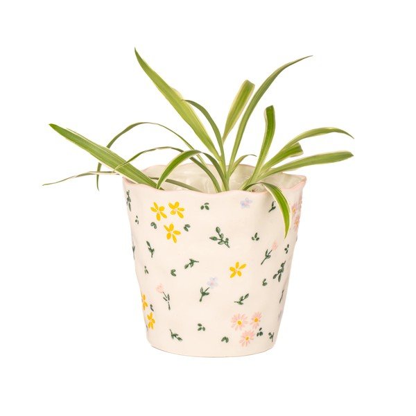 Okrasni cvetlični lonec iz kamenine ø 11 cm Ditsy Floral – Sass & Belle-image-3