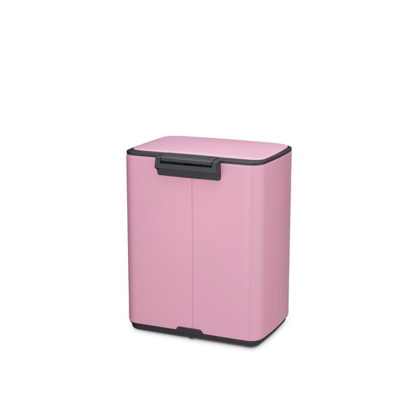 Rožnat jeklen koš za smeti s pedalom 12 l Bo – Brabantia-image-4