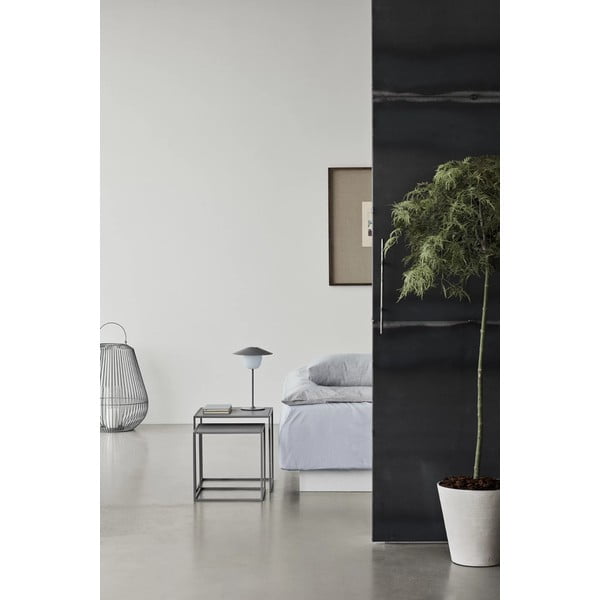 Svetlo sive kovinske mizice v kompletu 2 ks 40x40 cm Fera – Blomus-image-1