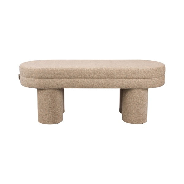 Bež klop iz tkanine bouclé Fern – Dutchbone