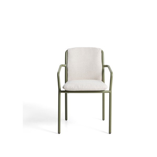 Zelen oblazinjen vrtni stol Linosa – Kave Home-image-4