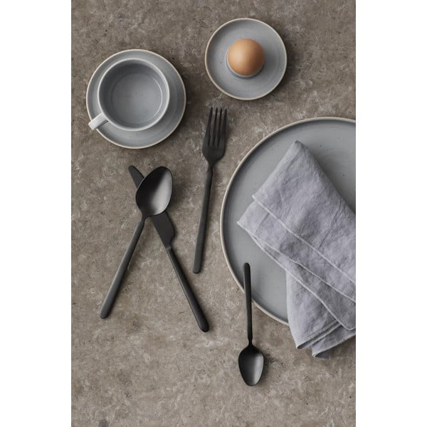 Črn pribor iz nerjavečega jekla 16 ks Stella – Blomus-image-2