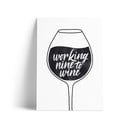 Print s motivom Working Nine to Wine Printintin, format A4