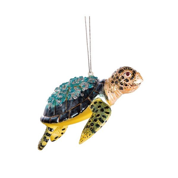 Okrasek za jelko 4 cm Turtle – Sass & Belle