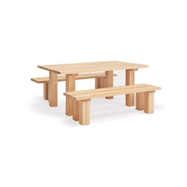 Jedilna miza z borovo mizno ploščo 100x180 cm Banda – Teulat-image-3