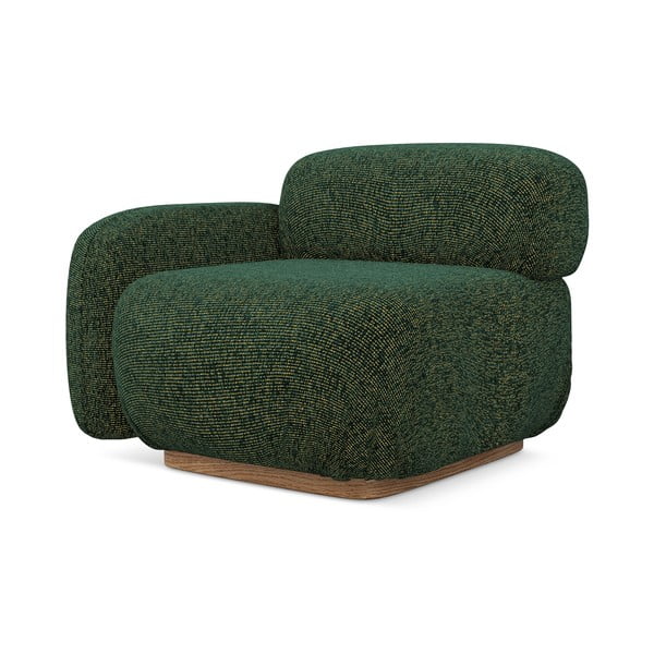 Temno zelen modul za sedežno garnituro (levi kot) Ailani – Makamii-image-2