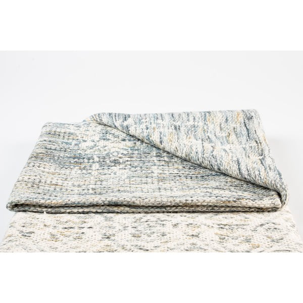 Bombažna pletena odeja White Label Liv Blue, 130 x 170 cm-image-2