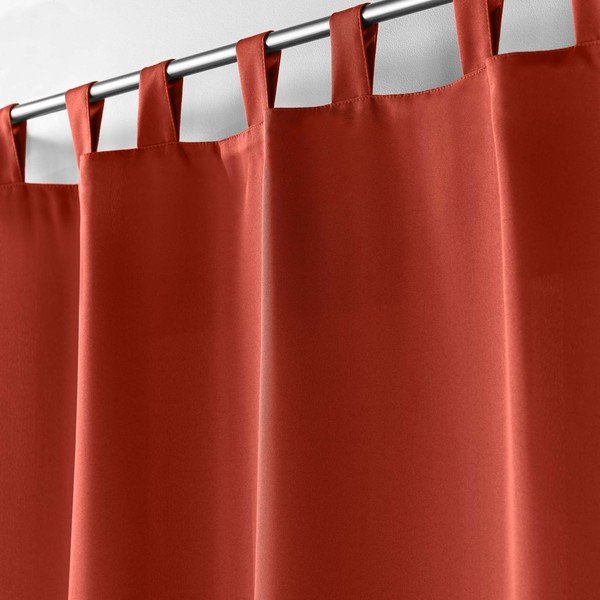Opečnato oranžna zavesa 140x260 cm Essentiel – douceur d'intérieur-image-1