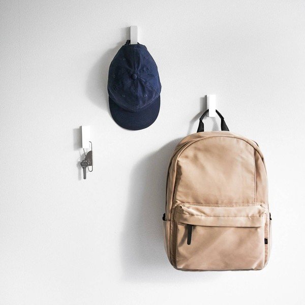 Beli kovinski stenski obešalniki v kompletu 3 ks Tower – YAMAZAKI-image-1