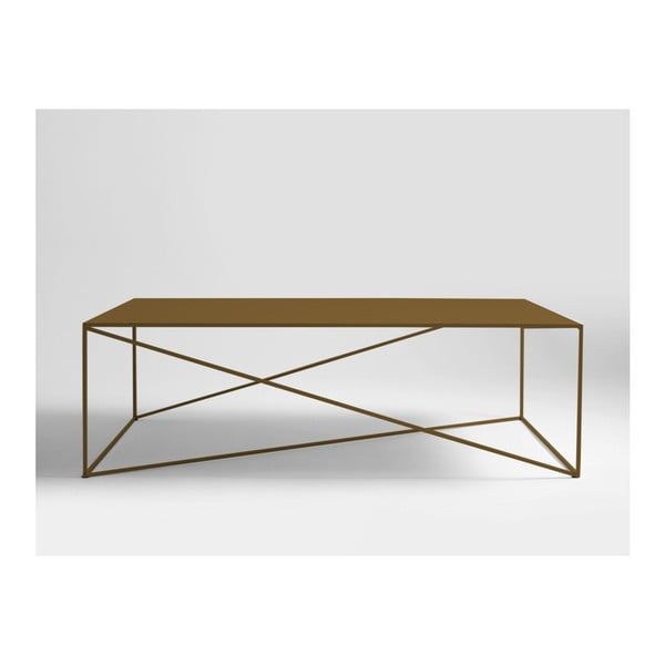 Zlata kavna miza Custom Form Memo, 140 x 80 cm