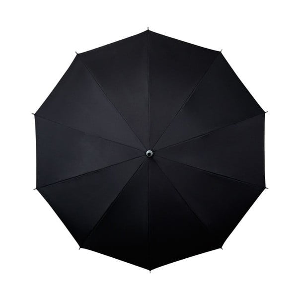 Črni dežnik Ambiance Falconetti Bandouliere, ⌀ 98 cm