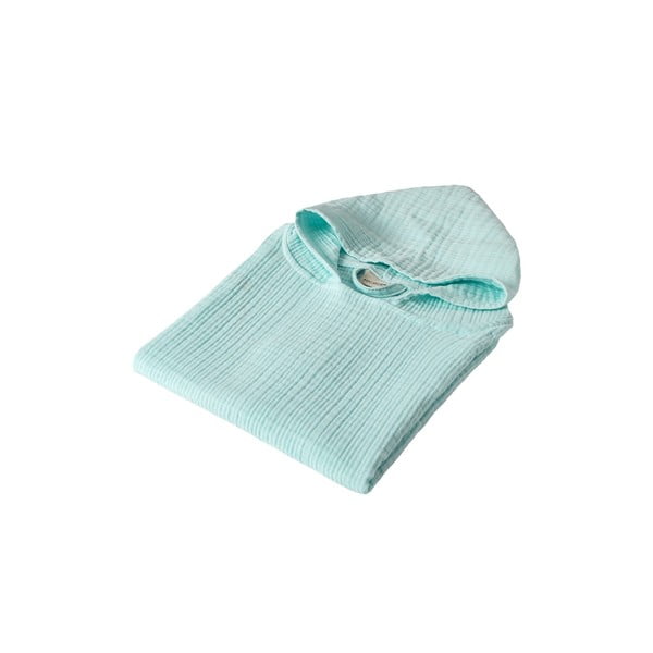 Mentolno zelen otroški pončo iz muslina Juno – Foutastic