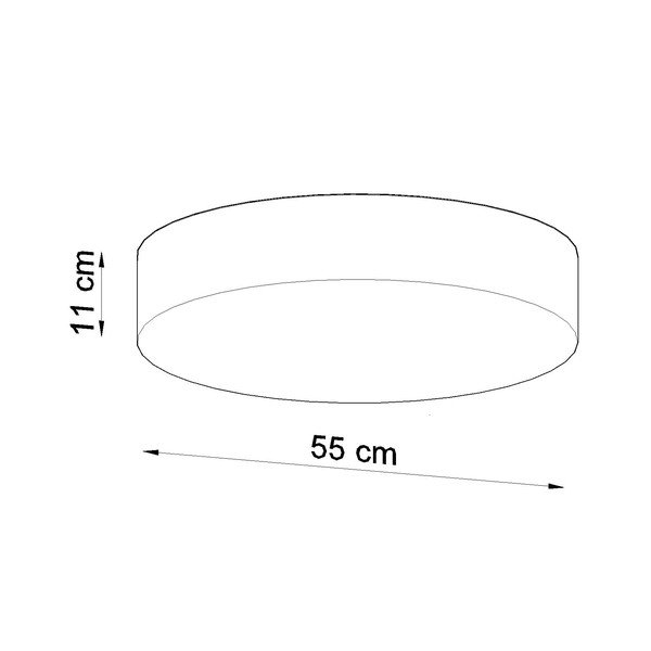 Stropna svetilka v srebrni barvi ø 55 cm Atis – Sollux-image-3