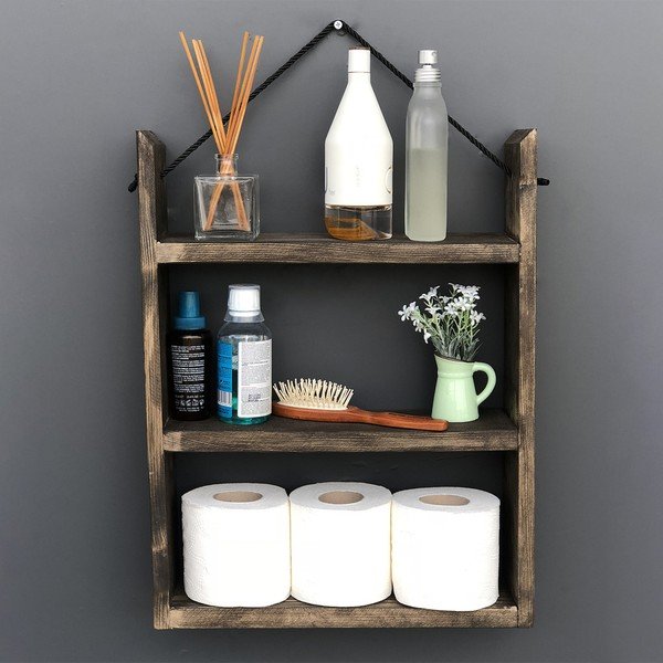 Lesena stenska polica House, 35 x 48 x 10 cm-image-3