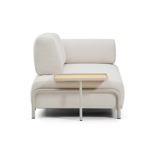 Bež sedežna garnitura iz šenilje 220 cm Compo – Kave Home-image-3