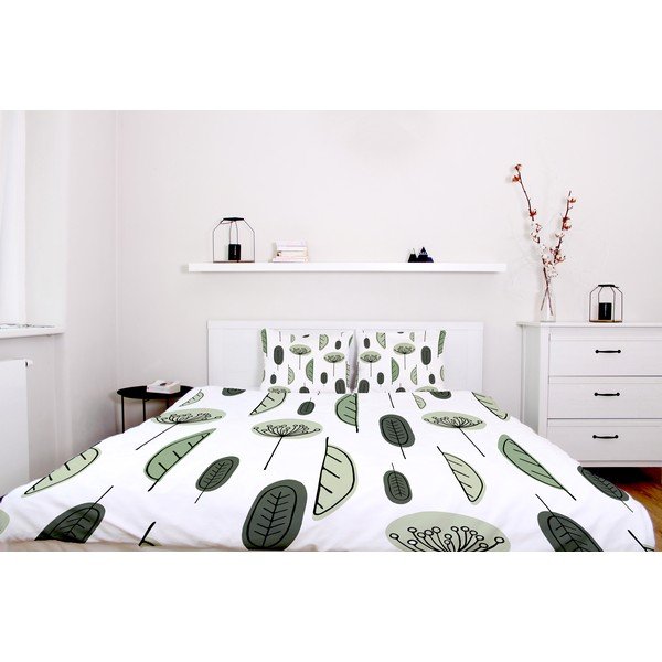 Posteljnina iz bombažnega satena Butter Kings Olivaceous, 200 x 200 cm-image-1