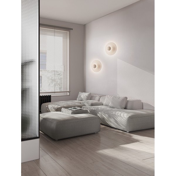 Bela aluminijasta LED stenska svetilka Edem – Nova Luce-image-1