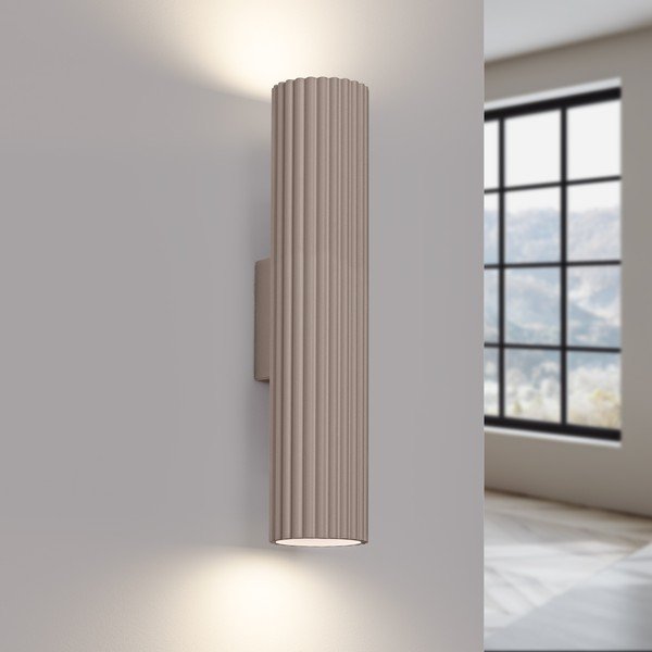 Sivorjava kovinska stenska svetilka Gleam – Sollux-image-1