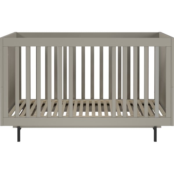 Siva otroška postelja z letvenim dnom 70x140 cm Tomino – Germania