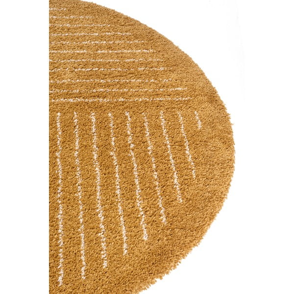 Oker rumena okrogla preproga ø 120 cm Dion – Hanse Home-image-4