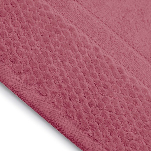 Rožnati frotirni bombažni komplet brisač 3 ks Rubrum – Restilo-image-1