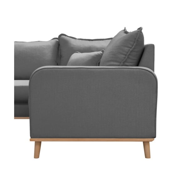 Siva kotna sedežna garnitura (z levim kotom) Beata – Ropez-image-4