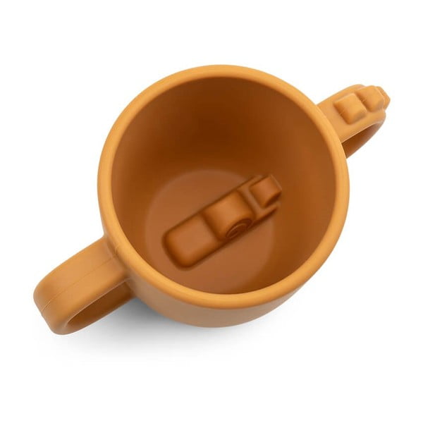 Rumena silikonska otroška skodelica 0,17 l Croco - Done by Deer-image-3