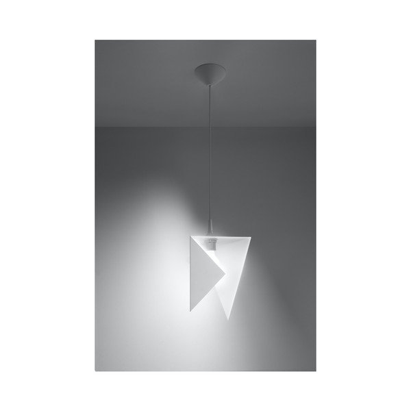 Bela viseča svetilka Sollux Trigono-image-1