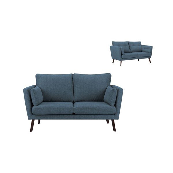 Temno modra 2 sedežna garnitura Mazzini Sofas Elena-image-1