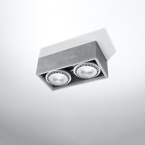 Siva stropna svetilka 14x27 cm Postiga – Nice Lamps