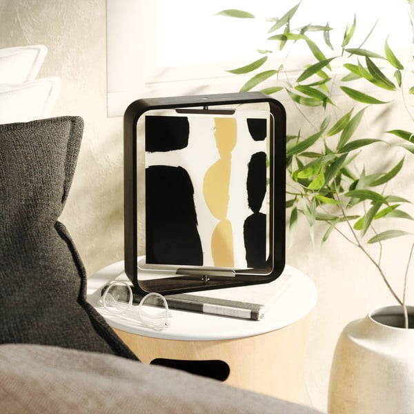 Črn lesen stoječ okvir 26x31,5 cm Bellwood – Umbra-image-3