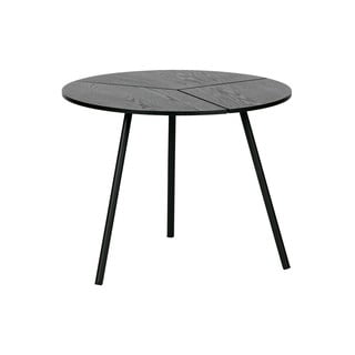 Črna kavna mizica WOOOD Rodi, ⌀ 48 cm